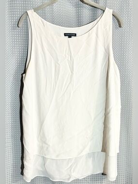 Eileen Fisher 100% Silk Tank Top M Basic Camisole Shell Layered Wardrobe Staple